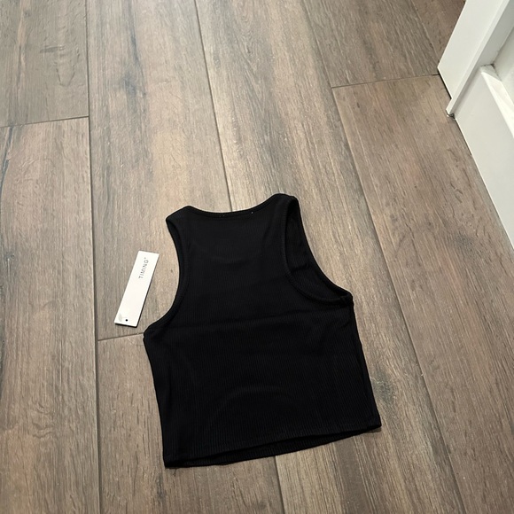 Black Ribbed Tank Top - Picture 2 of 2